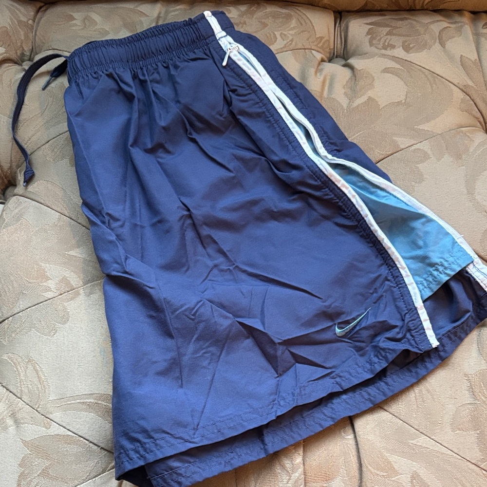 Nike Women’s Slate Blue and Light Blue Athletic Shorts